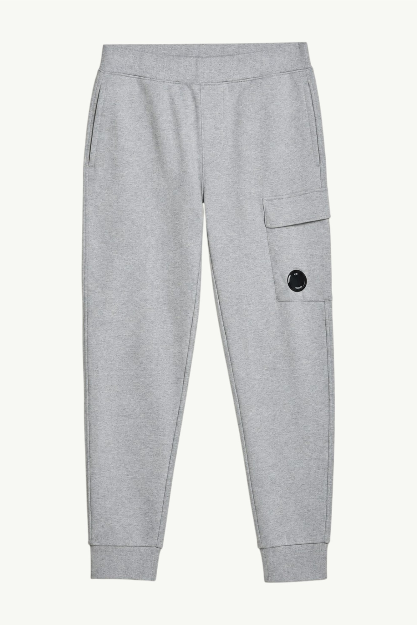 C.P. Company Diagonal Raised Fleece Cargo Lens Sweatpants Grey - 12CMSP017A-005086W-M93