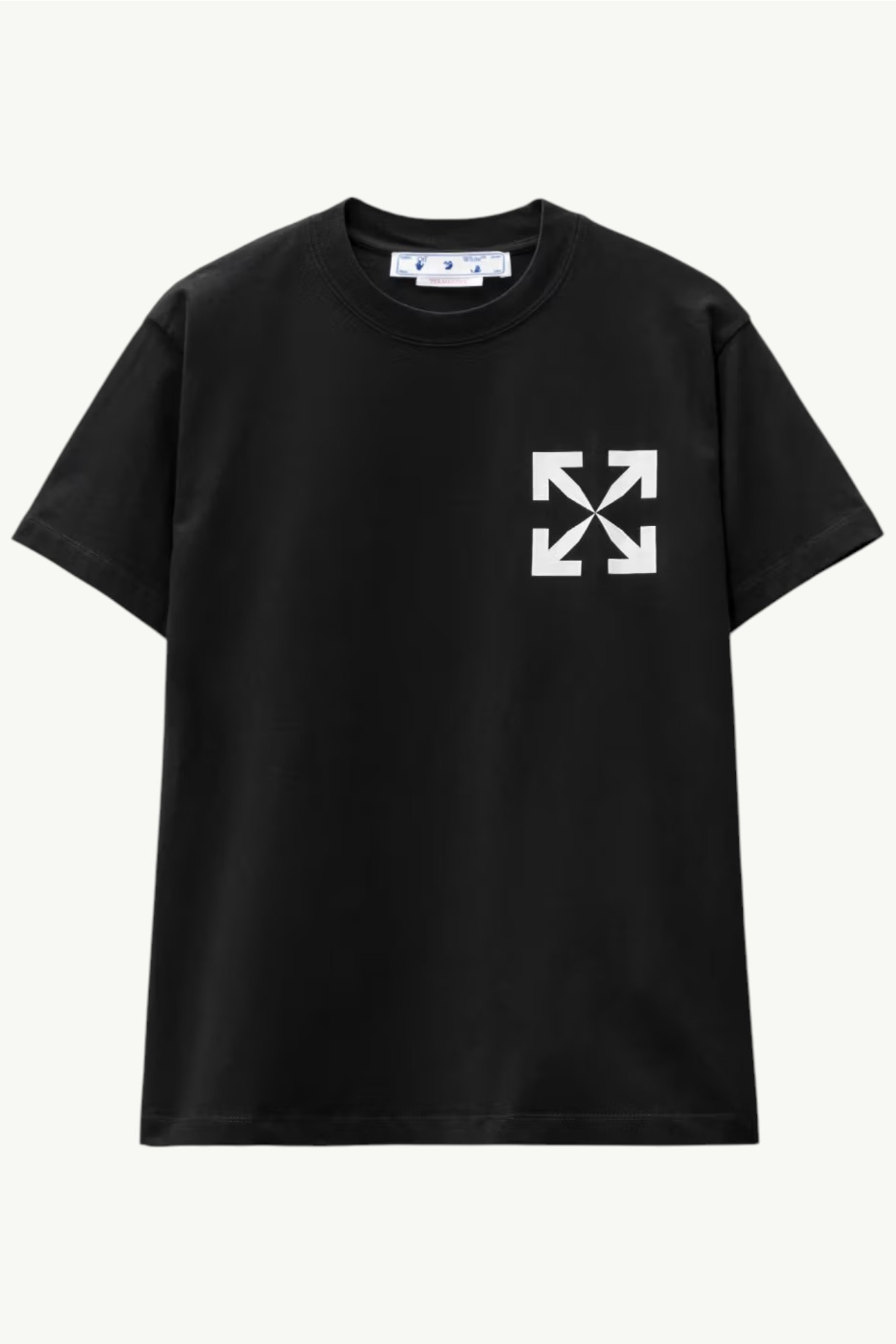 Off-White Arrows-Logo Organic Cotton T-shirt Black - OMAA027C99JER0121001