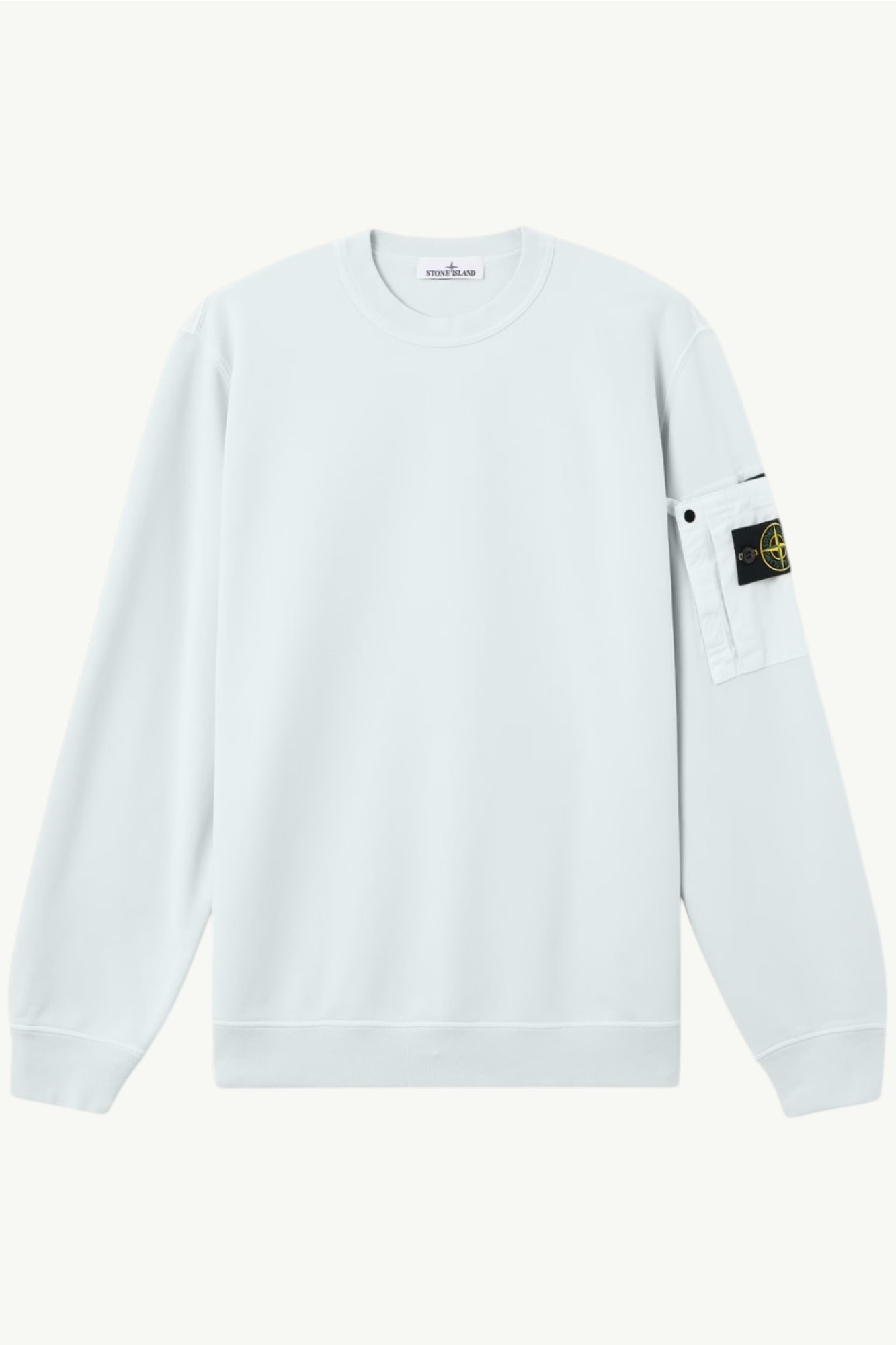 Stone Island 6100019 Cotton Fleece Regular-fit With Pocket Sweatshirt Sky Blue – L1S156100019-S0410-V0041