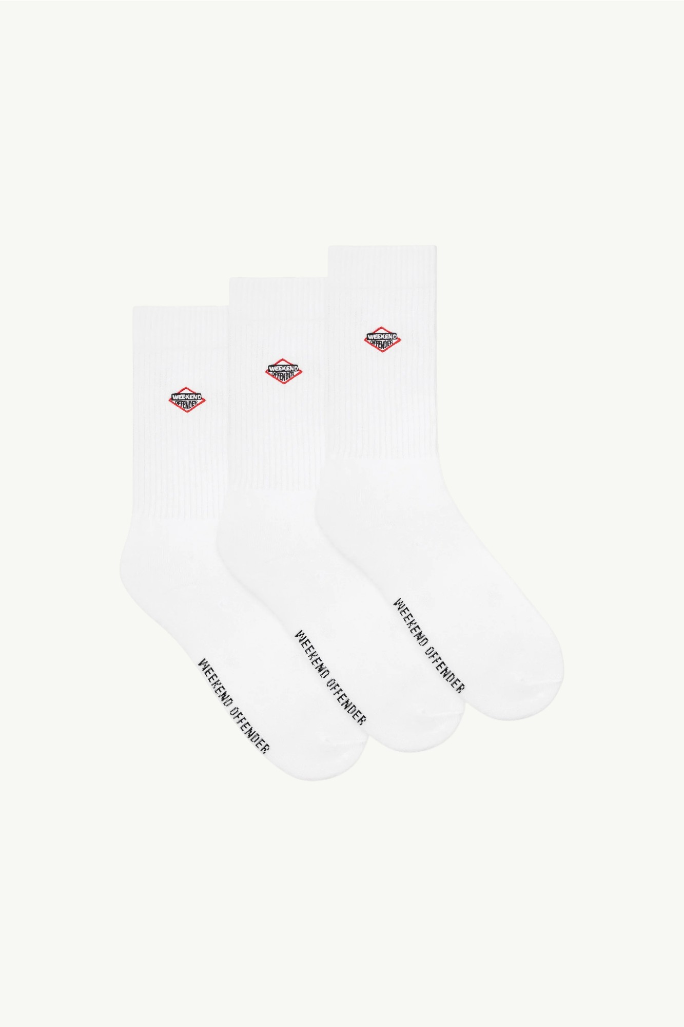 Weekend Offender Brooklyn Sports Socks White - AC1051-WHITE-ONESIZE