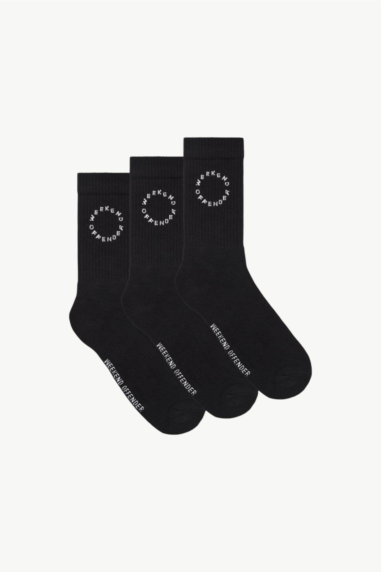 Weekend Offender Orbis Sports Socks Black - AC1052-BLACK