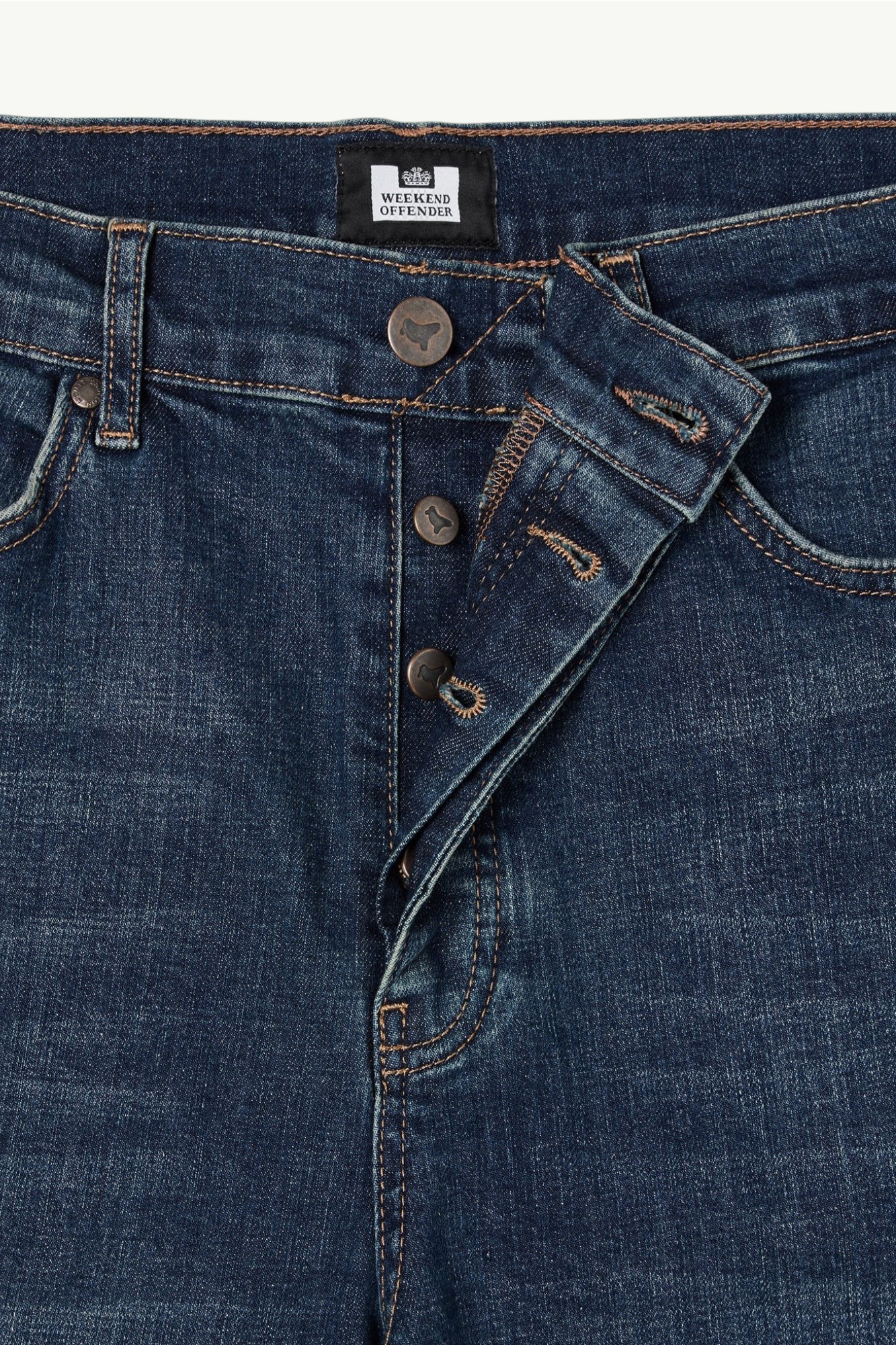 Weekend Offender Straight Fit Denim Jeans Dark Vintage - SDVDEN-DARKVINT