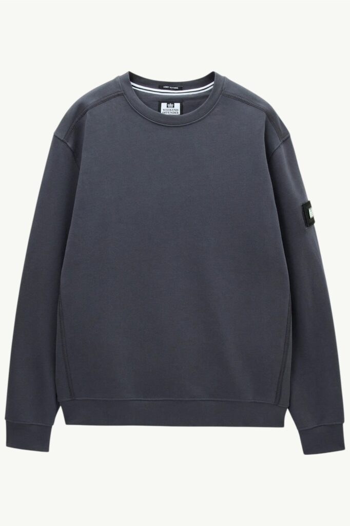 Weekend Offender Thunder Sweatshirt Ash Grey- SW3B18-ASHGREY