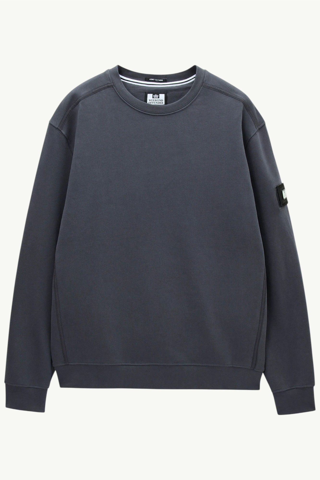 Weekend Offender Thunder Sweatshirt Ash Grey- SW3B18-ASHGREY