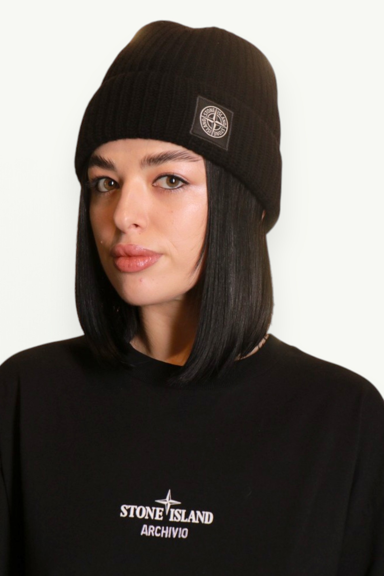 Stone Island Light RWS Geelong Wool Hat Black L2S15N100012S00B4V0029