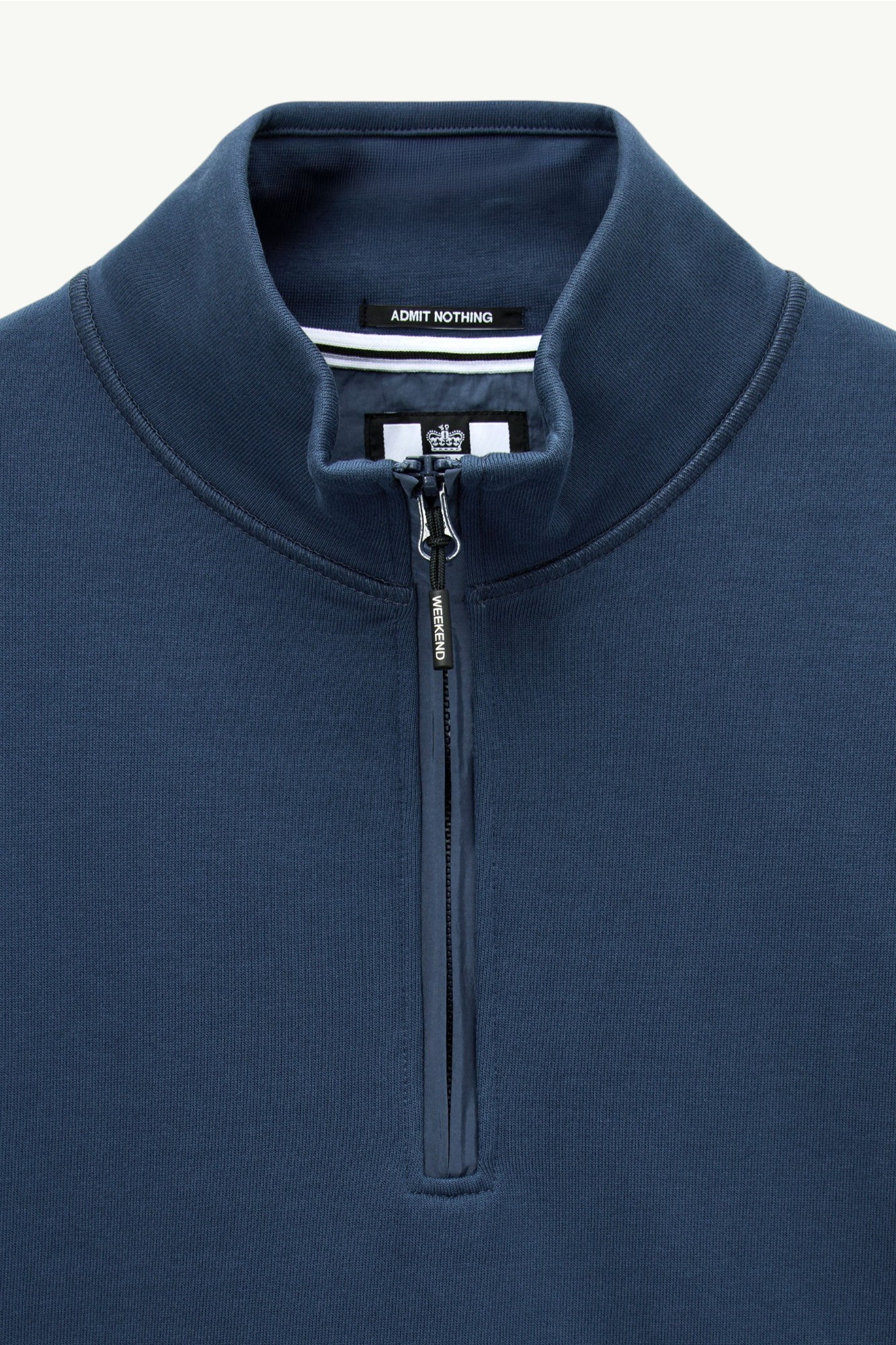 Weekend Offender Kraviz Quarter Zip Sweatshirt Lagoon Blue - SW3B16-LAGOON