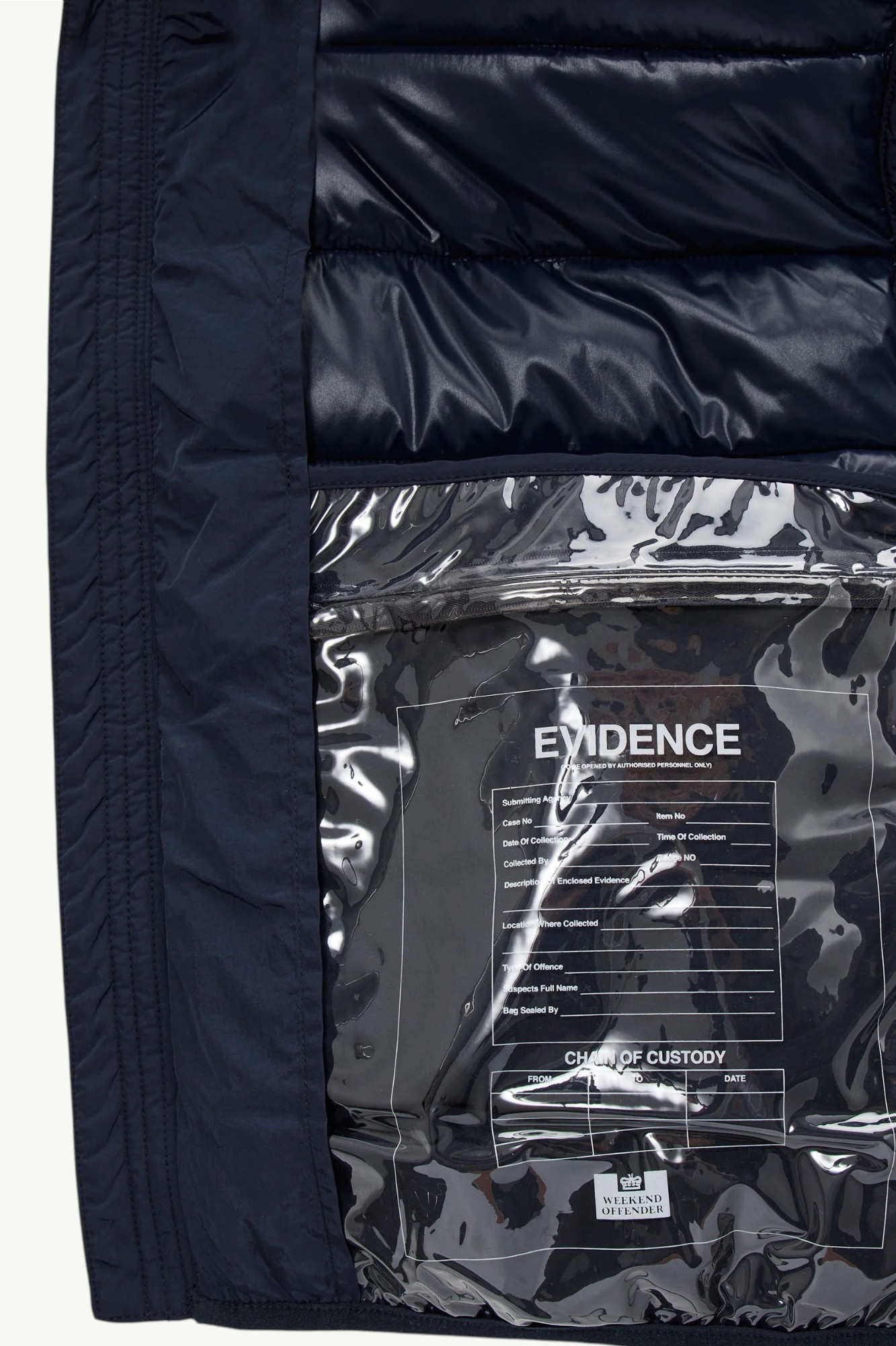Weekend Offender La Guardia Puffer Jacket Navy - JK3A02-NAVY