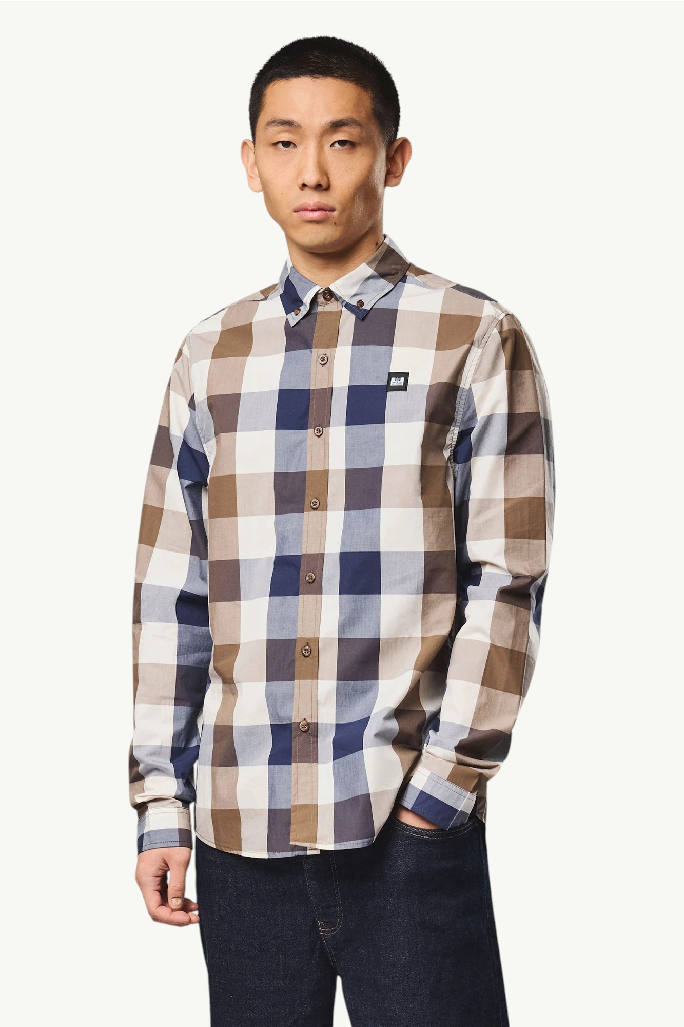 Weekend Offender Lisbon Long Sleeve Shirt Large House Check - SHSS2410-LAHOUCH