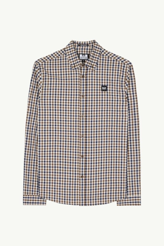 Weekend Offender Lisbon Long Sleeve Shirt Mid House Check - SHSS2410-MIDHOCH