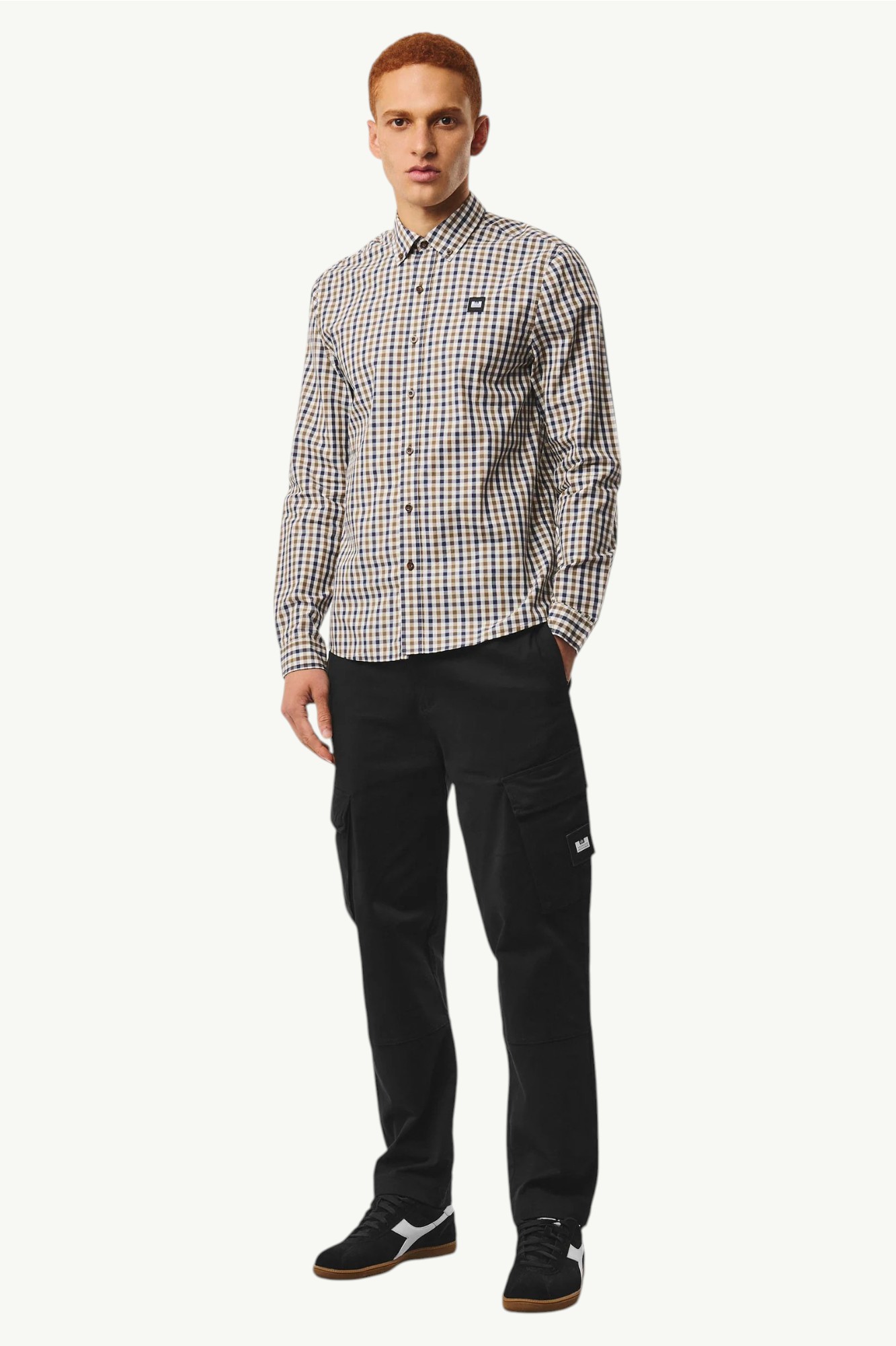 Weekend Offender Lisbon Long Sleeve Shirt Mid House Check - SHSS2410-MIDHOCH